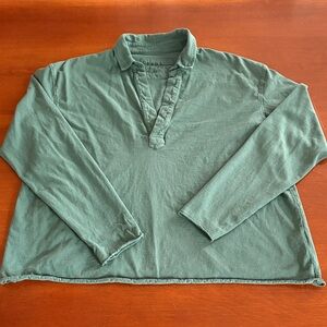 Frank and Eileen long sleeve tee green